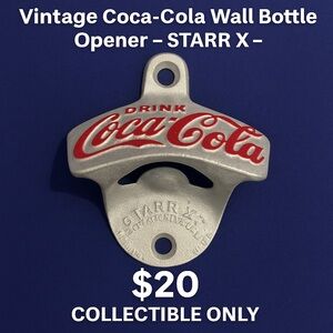 🥤 Vintage Coca-Cola Wall Bottle Opener – STARR X –